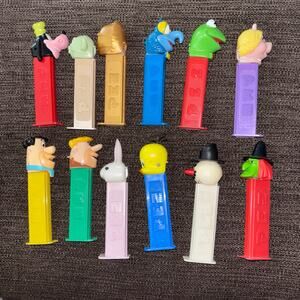 PEZ Dispensers Lot 12 Footed Kermit Piggy Tweety Flintstones Star Wars